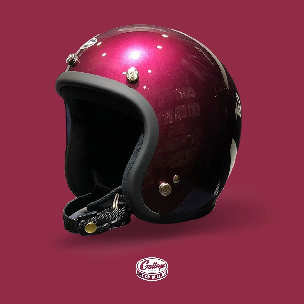 Gallop 3/4素色 復古安全帽 紅/菊/咖 系列