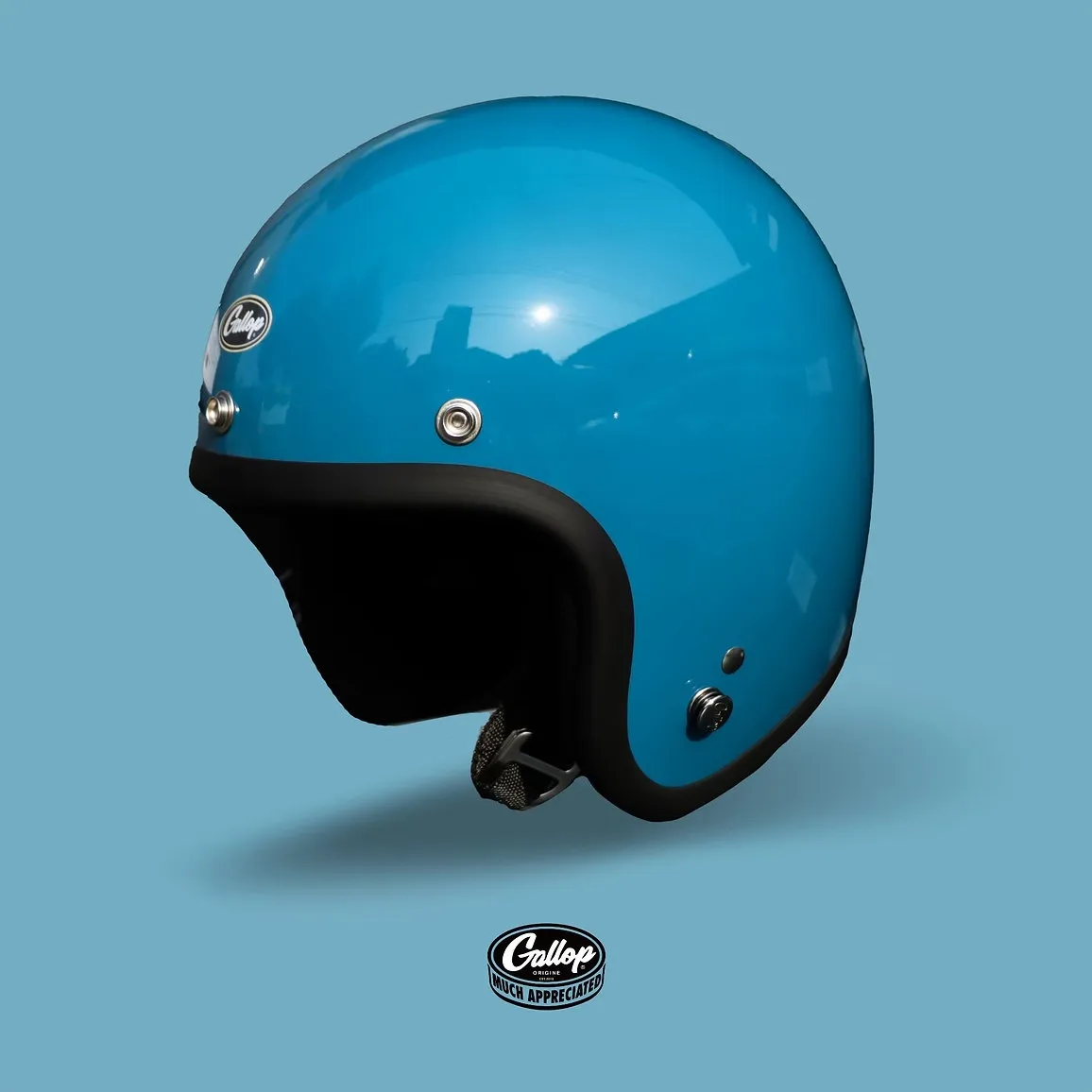 Gallop 3/4素色 復古安全帽 藍/綠系列