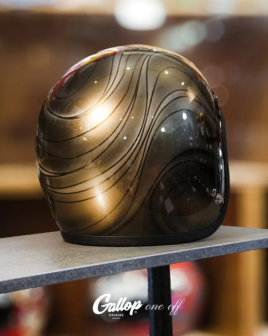 One off系列 老美式彩繪帽設計 3/4半罩安全帽