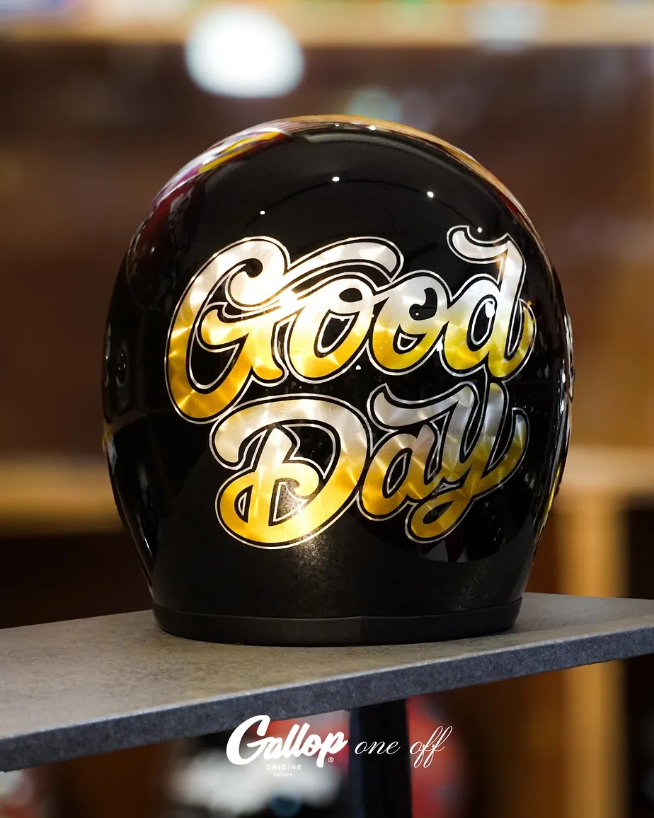 One off系列 老美式彩繪帽設計 3/4半罩安全帽