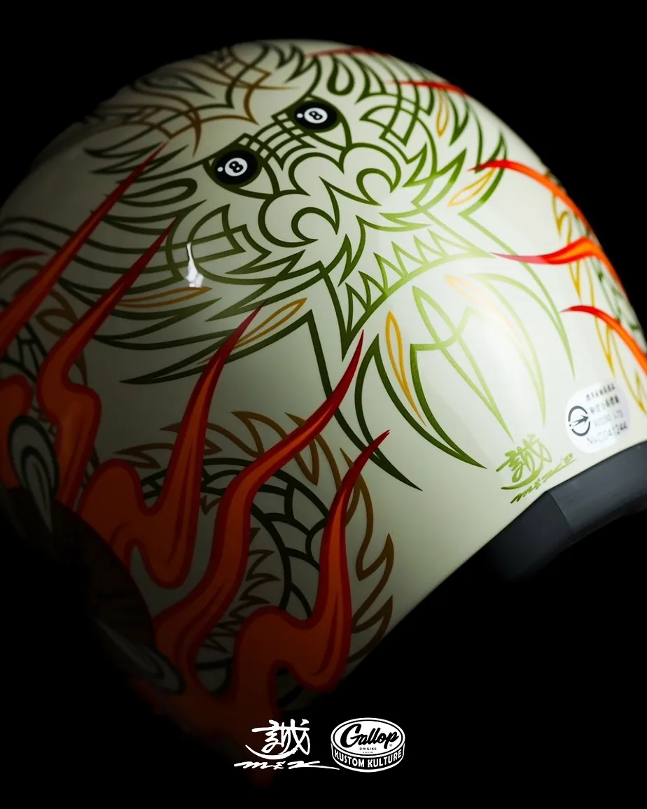 MAKOTO 小林誠 × GALLOP 聯名安全帽 竜