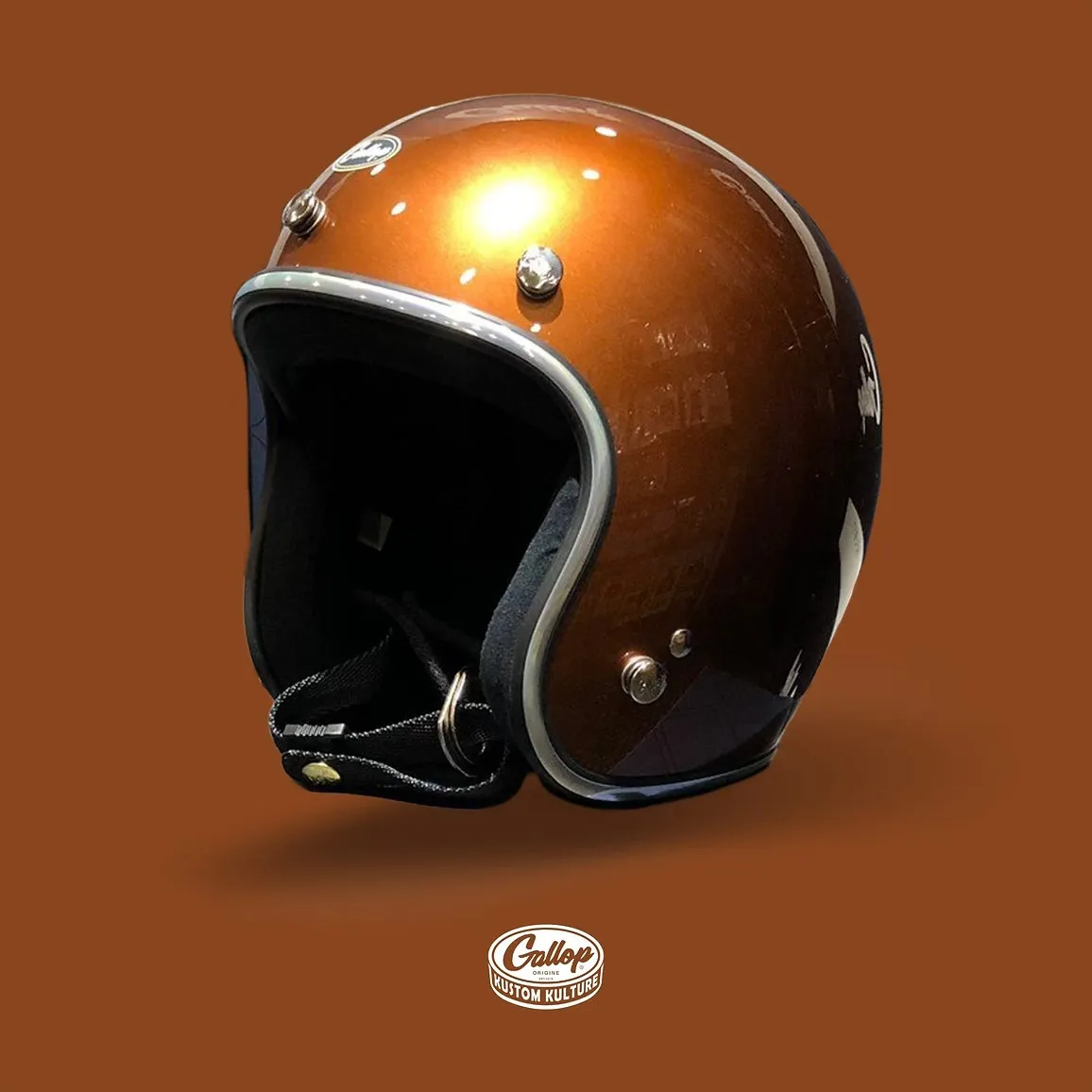 Gallop 3/4素色 復古安全帽 紅/菊/咖 系列