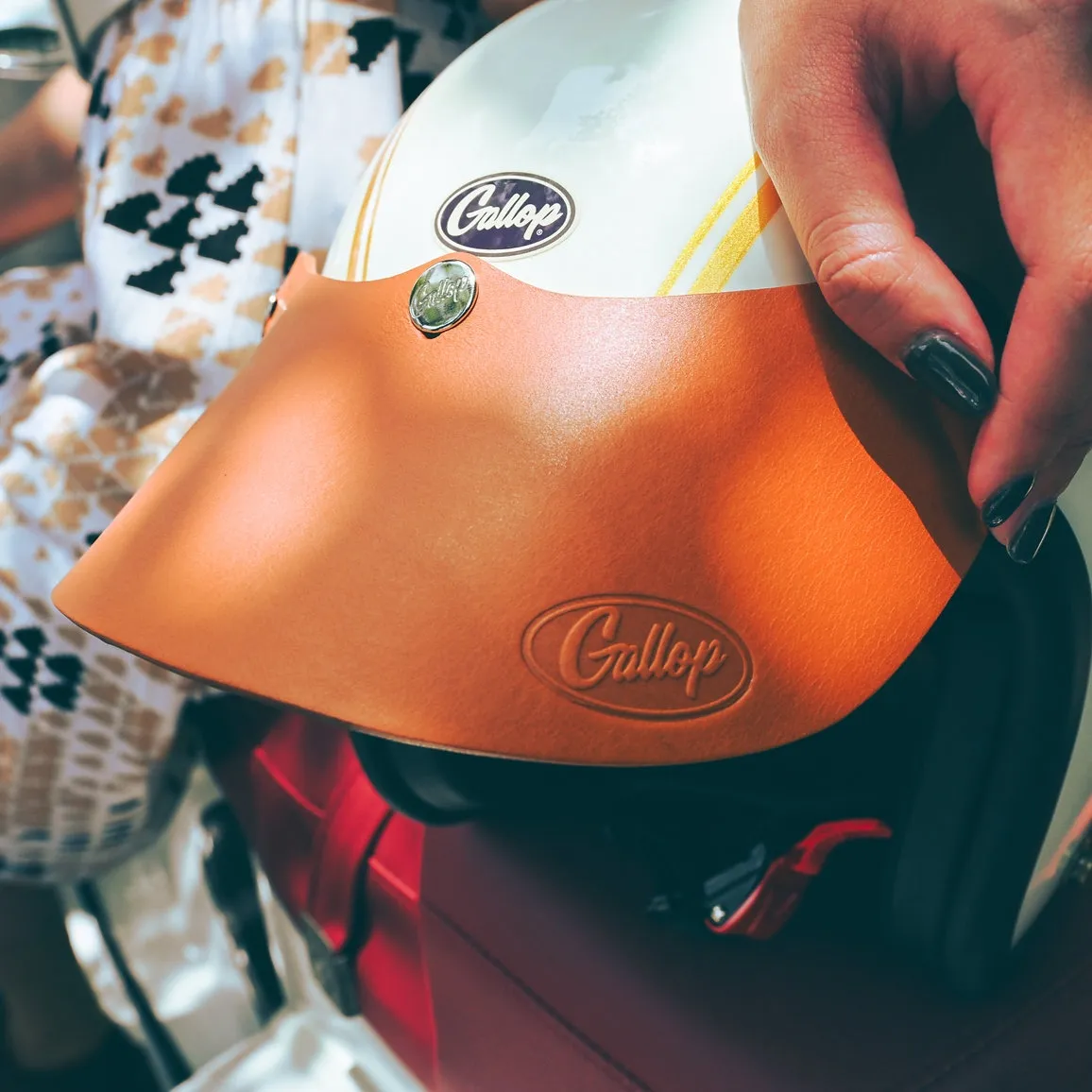 Gallop 義大利植鞣革 手工真皮帽簷 適合SG CNS 窄版