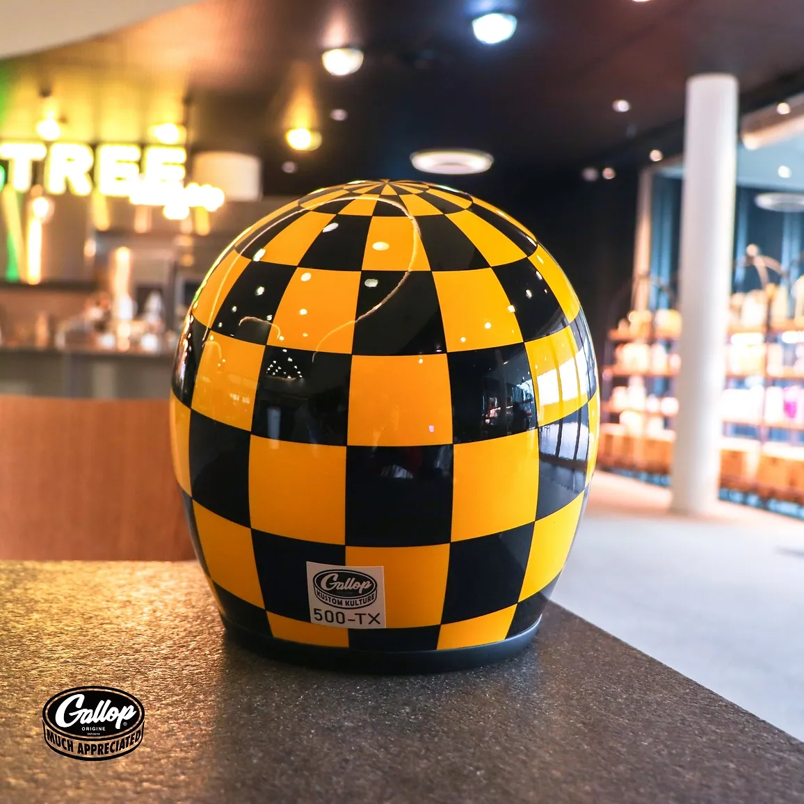 GALLOP「Retro Grid」方格棋復古安全帽