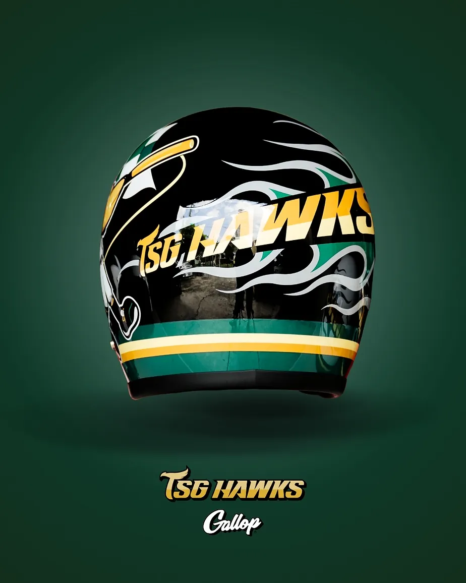 台鋼雄鷹TSG HAWKS X GALLOP 聯名安全帽 3/4半罩安全帽