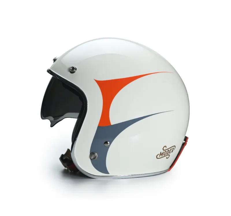 Moder 摩德安全帽｜VELO維洛(內伸縮鏡)-亮光椰奶白