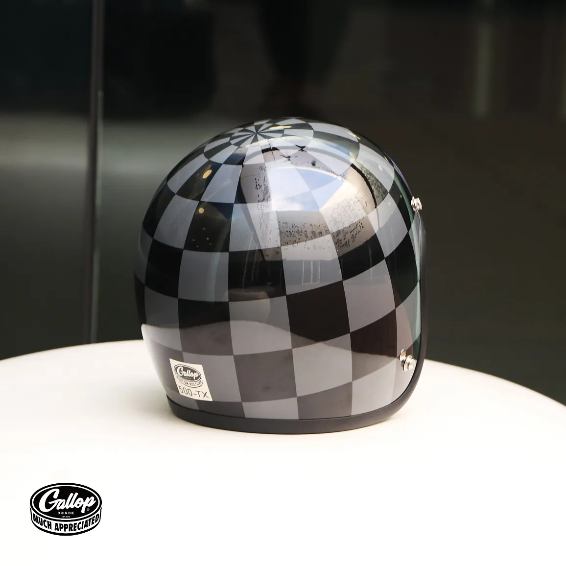GALLOP「Retro Grid」方格棋復古安全帽