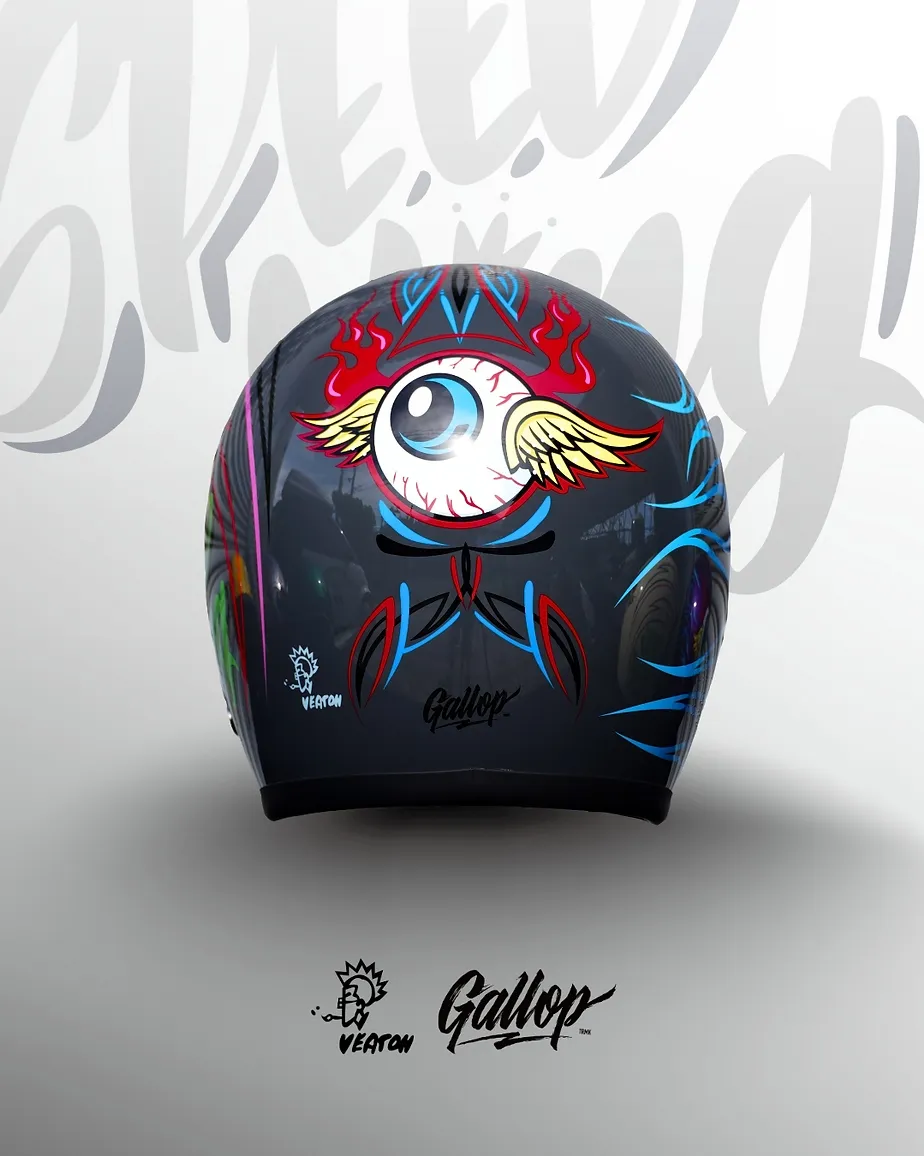 日本 虹彩屋 × Gallop- SPEED KING 復古安全帽