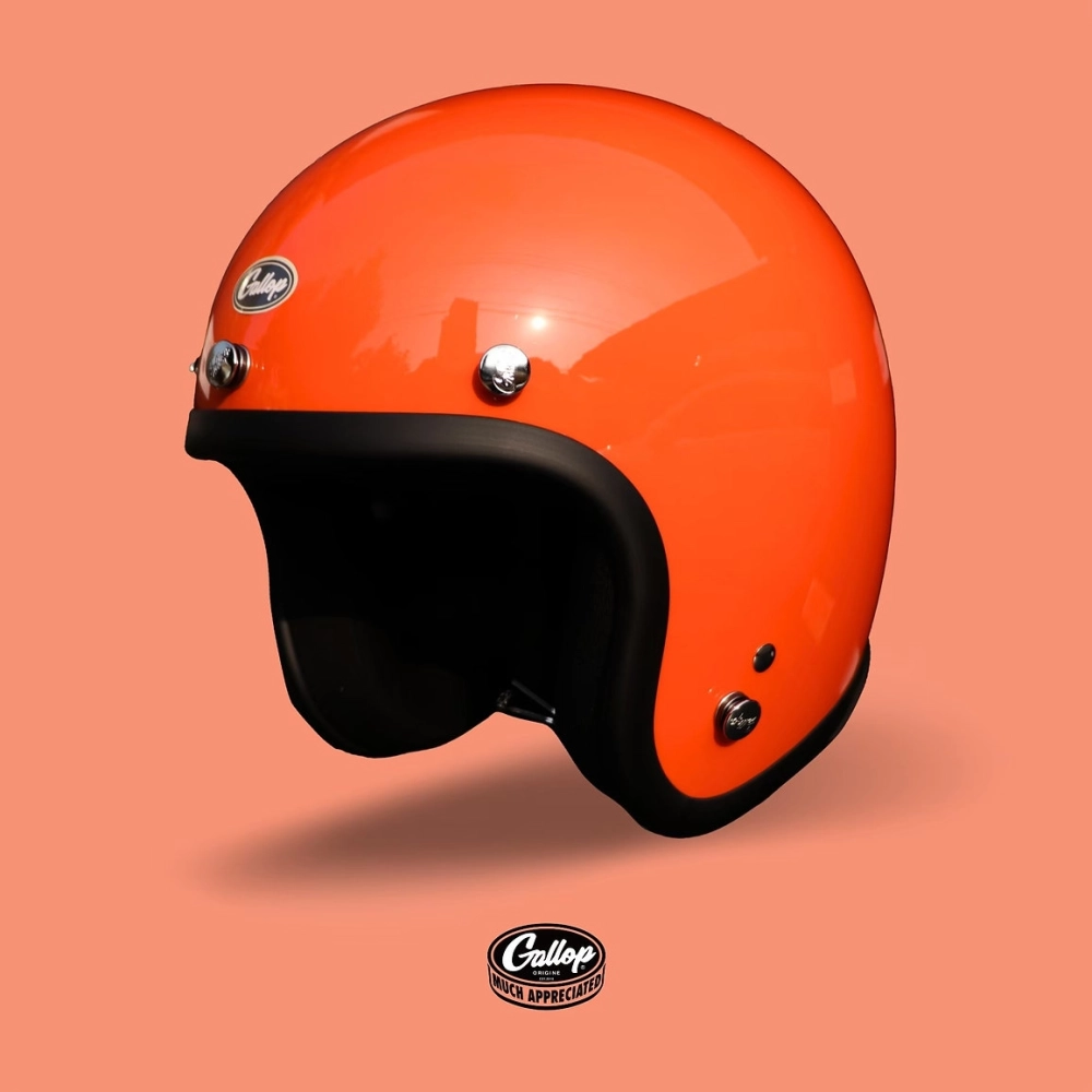 Gallop 3/4素色 復古安全帽 紅/菊/咖 系列