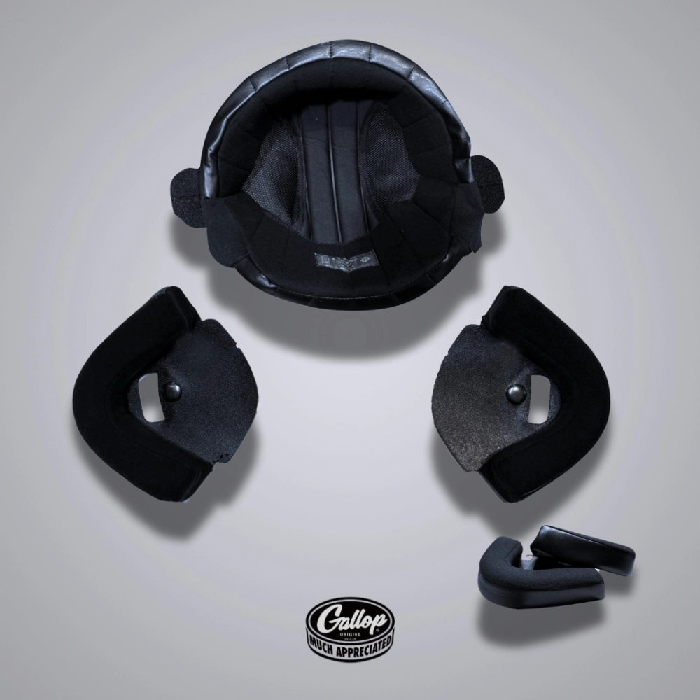 GALLOP 3/4 安全帽內襯 頂襯 耳襯 S-XL 皮革+絨布材質
