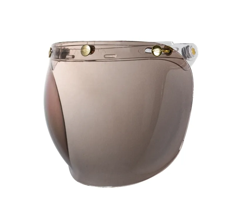 黃金銅釦PP風鏡-淺茶輕電鍍