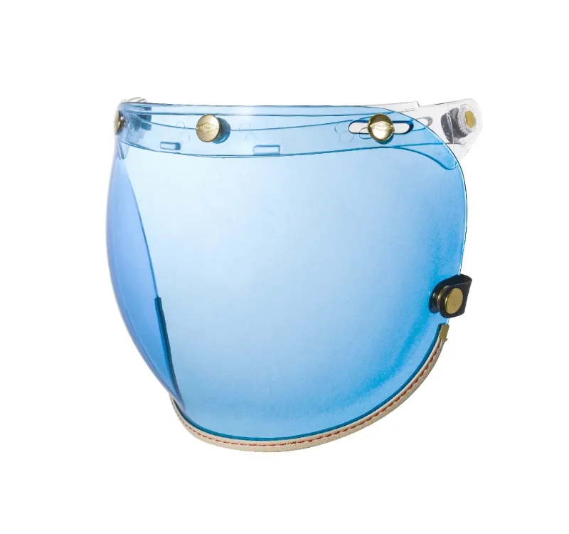 乳白皮革TOP PP釦式風鏡-藍色