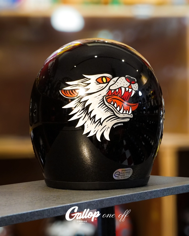 One off系列 老美式彩繪帽設計 3/4半罩安全帽