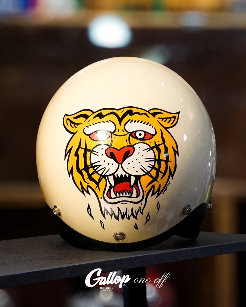 One off系列 老美式彩繪帽設計 3/4半罩安全帽