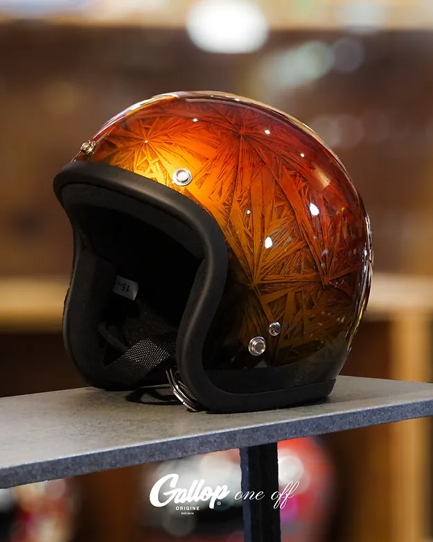 One off系列 老美式彩繪帽設計 3/4半罩安全帽