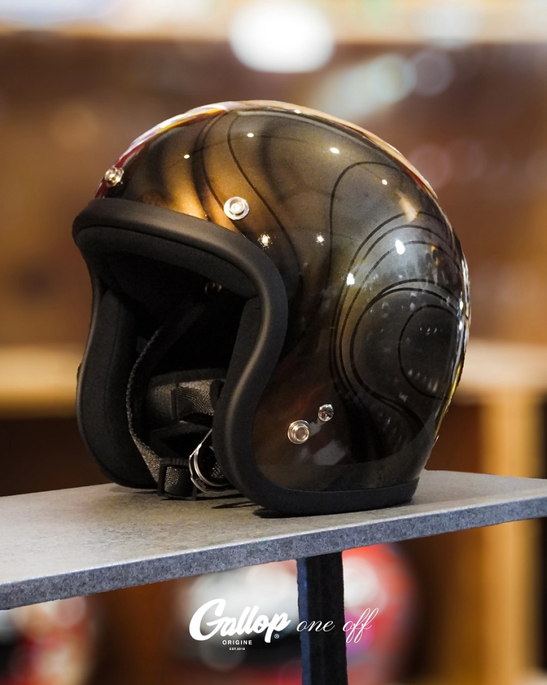 One off系列 老美式彩繪帽設計 3/4半罩安全帽