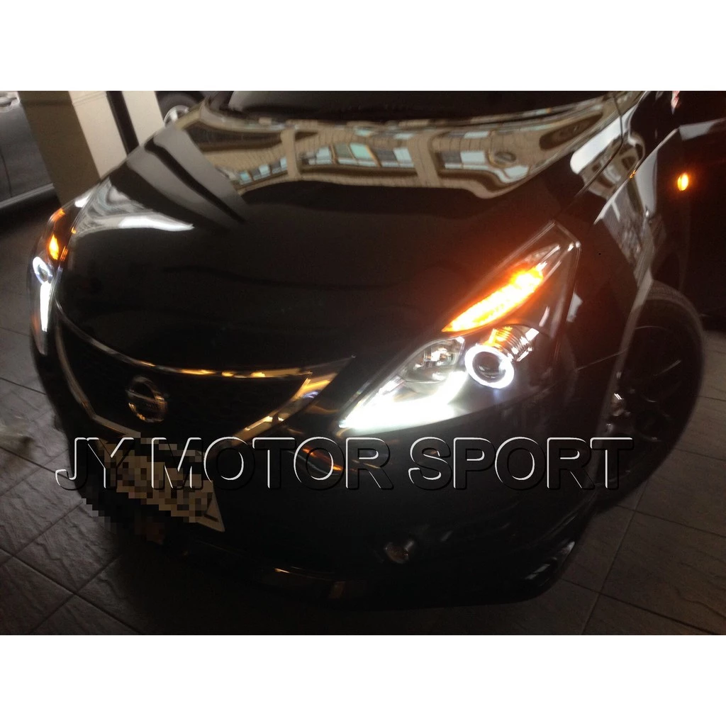 全新 BIG TIIDA sl 13 14 15 16 年 黑框類R8電磁閥魚眼光圈大燈 TURBO也可以改