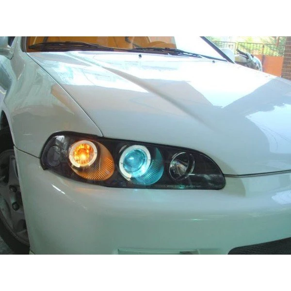 喜美 EG6 K6 喜美五代 1992-1995年 一体式光圈魚眼大燈 黑框 晶鑽 SONAR製