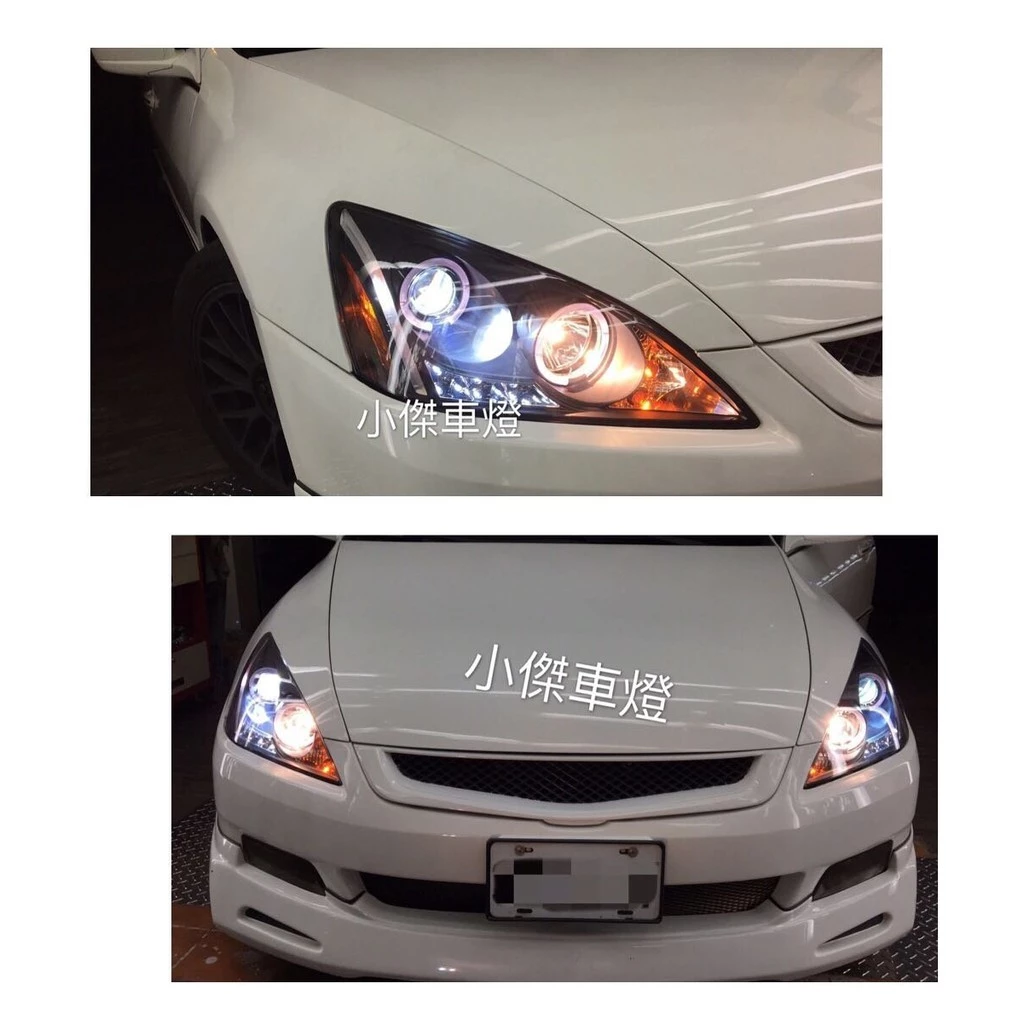 實車 全新 雅哥7代ACCORD 04-07年 ACCORD 7代黑框光圈魚眼LED燈眉大燈SONAR