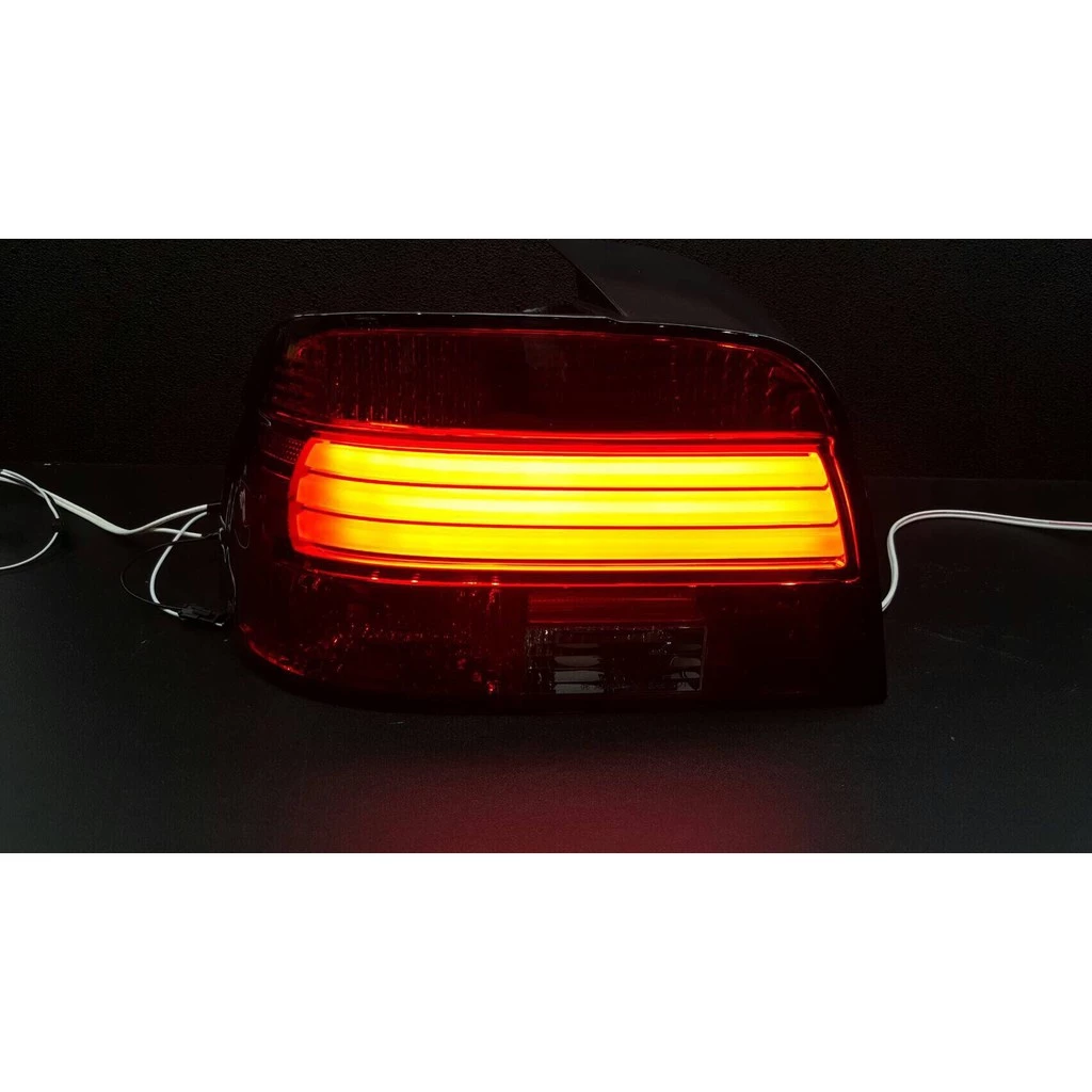 全新高品質台灣精品 BMW E39 95-98年 光柱 光條 紅白LED 晶鑽尾燈 限量導光式樣