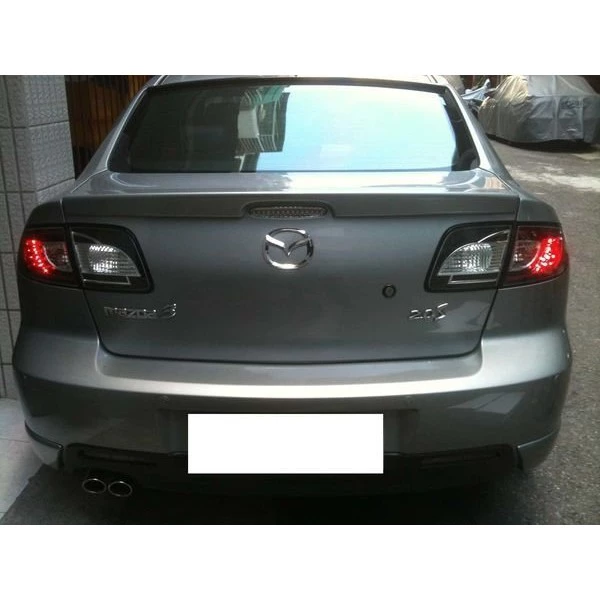 全新 馬3 MAZDA3 05 06 07 08 年 4門 仿10年款式 黑框銀底 LED尾燈 後燈