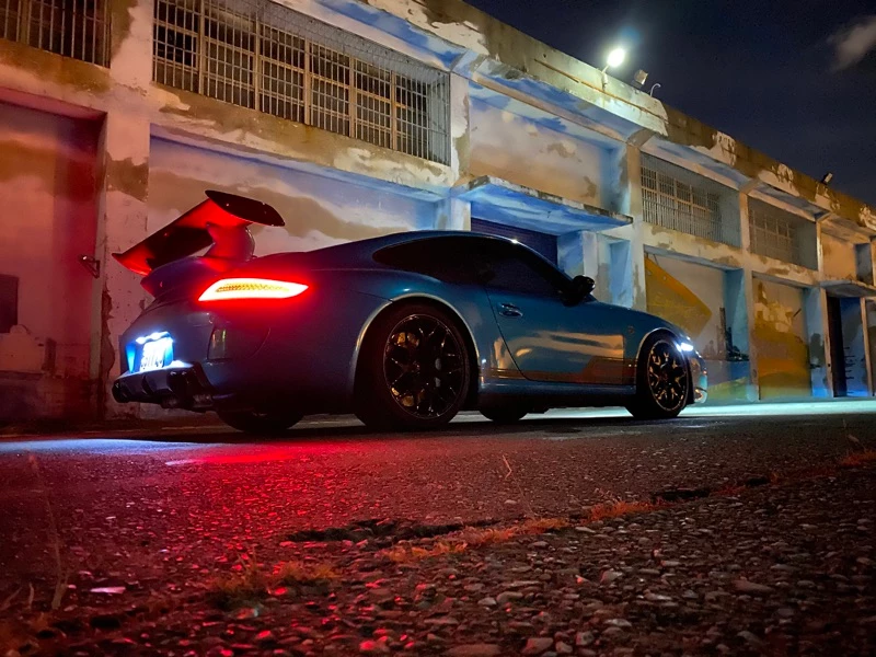 PORSCHE 保時捷 997 911 CARRERA C2 C4 05-07年 燻黑 光條 全LED 尾燈