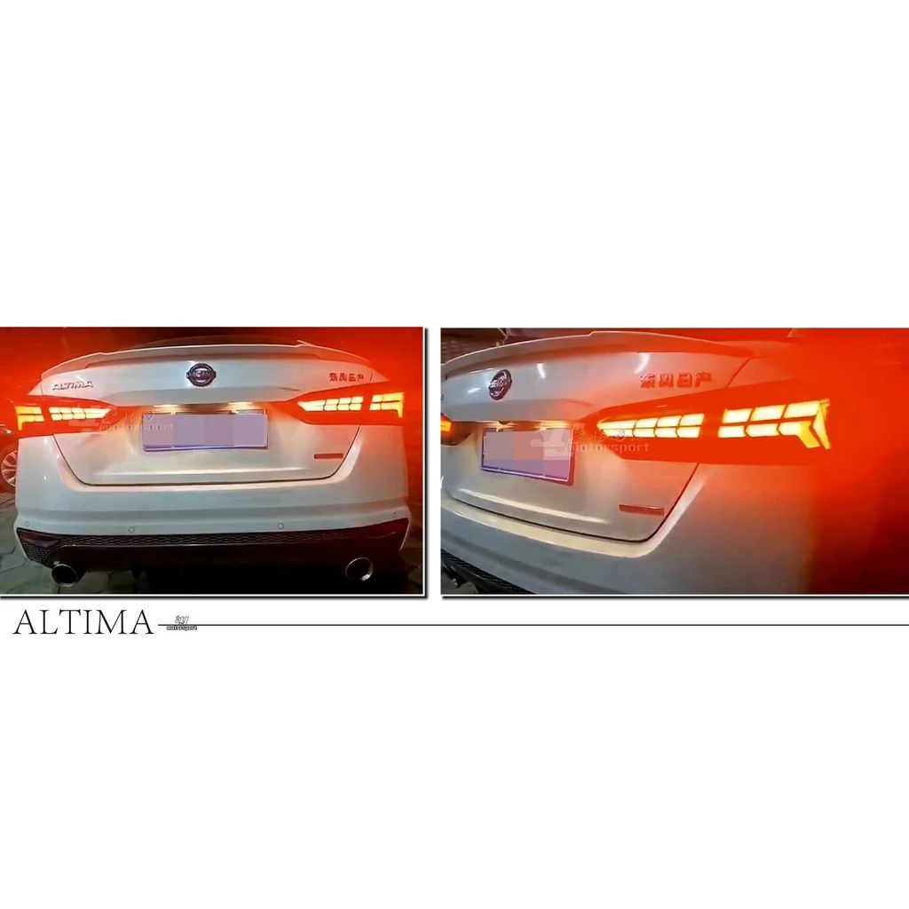 全新 Nissan ALTIMA 2021 20 21 年 啟動動態 魚骨 LED 跑馬 流水 尾燈 後燈