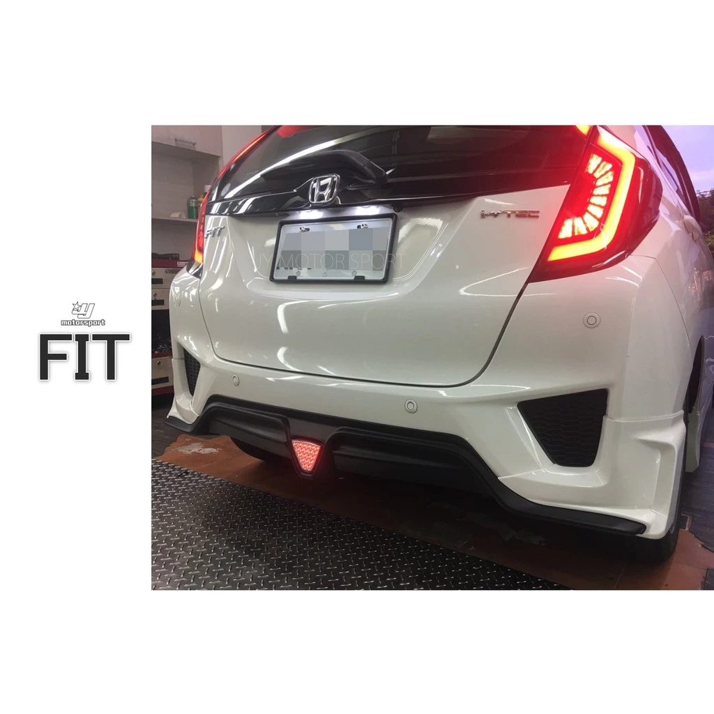 全新 HONDA FIT 3代 14 15 16 2014年 MUGEN 無限 後下巴 含烤漆 煞車燈