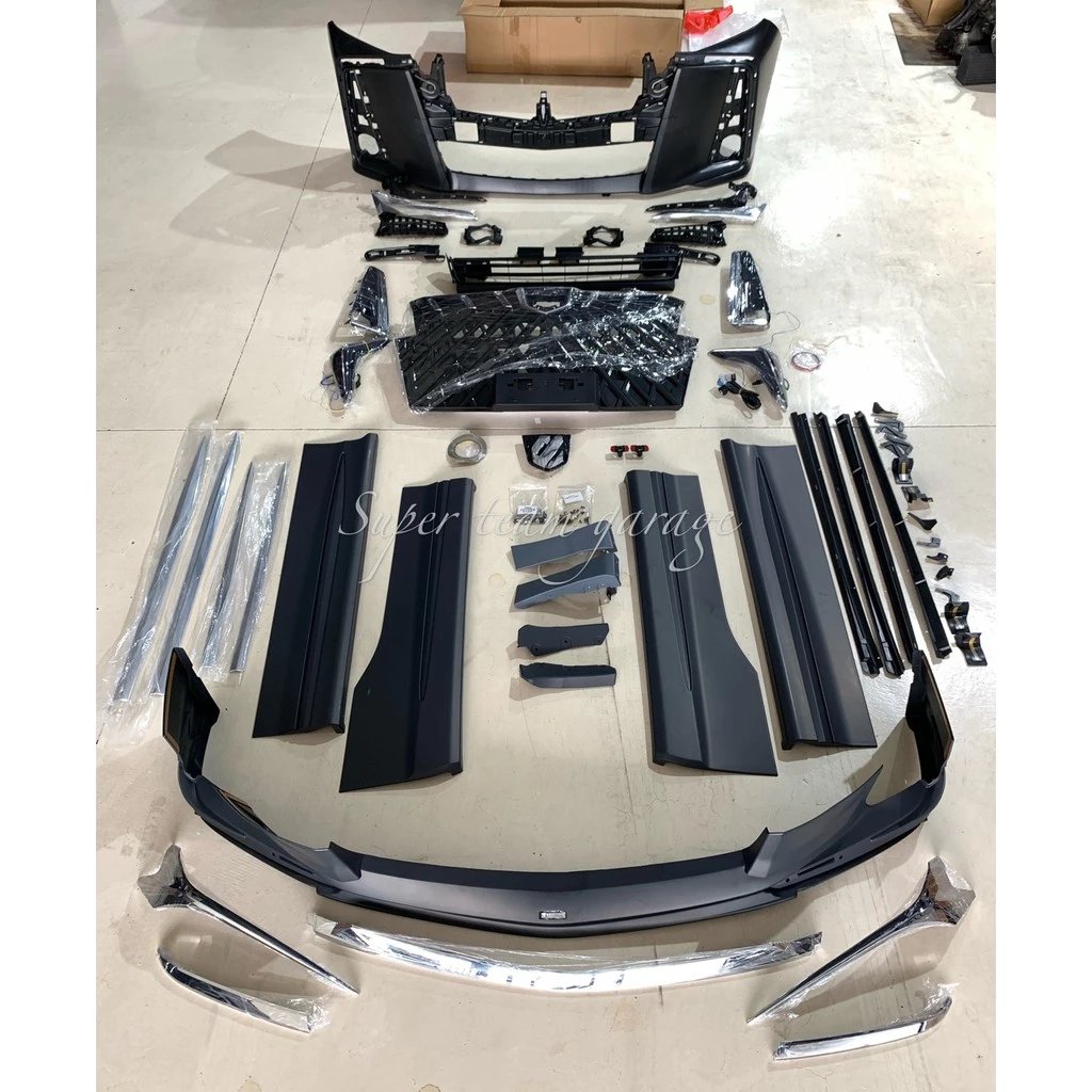 全新 TOYOTA ALPHARD 2020 20 年 最新款 WALD 款 前保桿 後下巴 側裙 素材