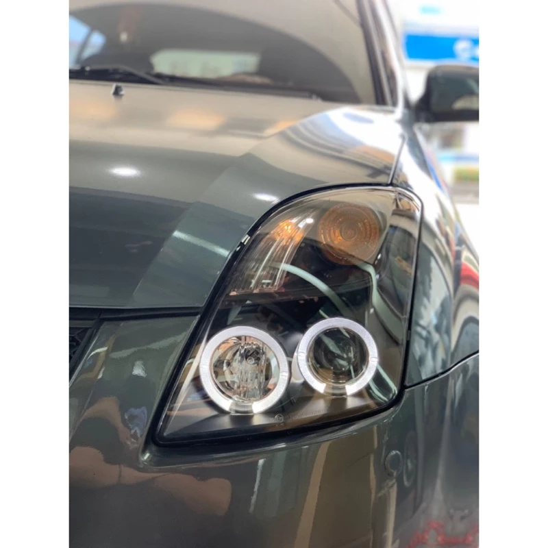 全新 SUZUKI SWIFT 06 07 08 09 年 光圈 黑框 魚眼 頭燈 大燈