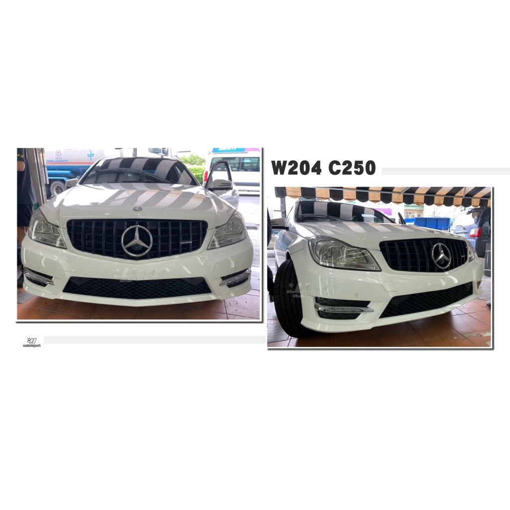 新 賓士 BENZ W204 C250 小改款 歐規 AMG式樣 前保桿 前大包 含日行燈 素材