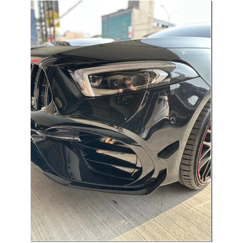 賓士 W177 AMG 2019- 改AMG A45樣式 前保桿 水箱罩 側裙 後保桿 後下巴 四出尾飾管 素材