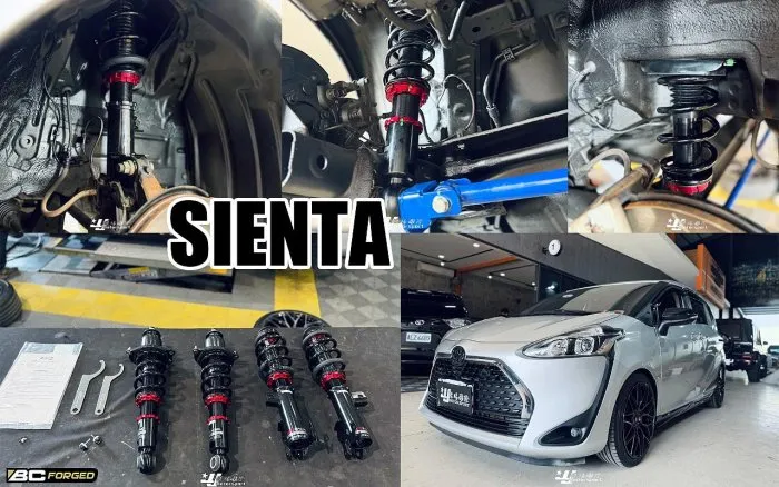全新 TOYOTA SIENTA 升級 BC V1 避震器 30段阻尼 高低軟硬可調 實車