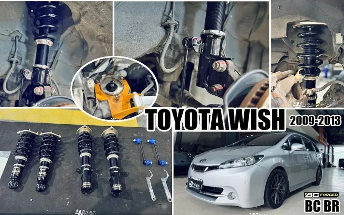 全新 TOYOTA WISH 2009-2013 BC BR TYPE 高低軟硬可調 30段阻尼 避震器