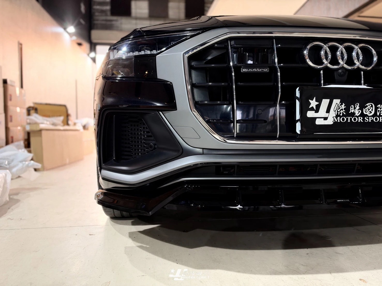 全新 奧迪 AUDI Q8 升級 MaxtonDesign MD前下巴 後下巴 側裙 中尾翼