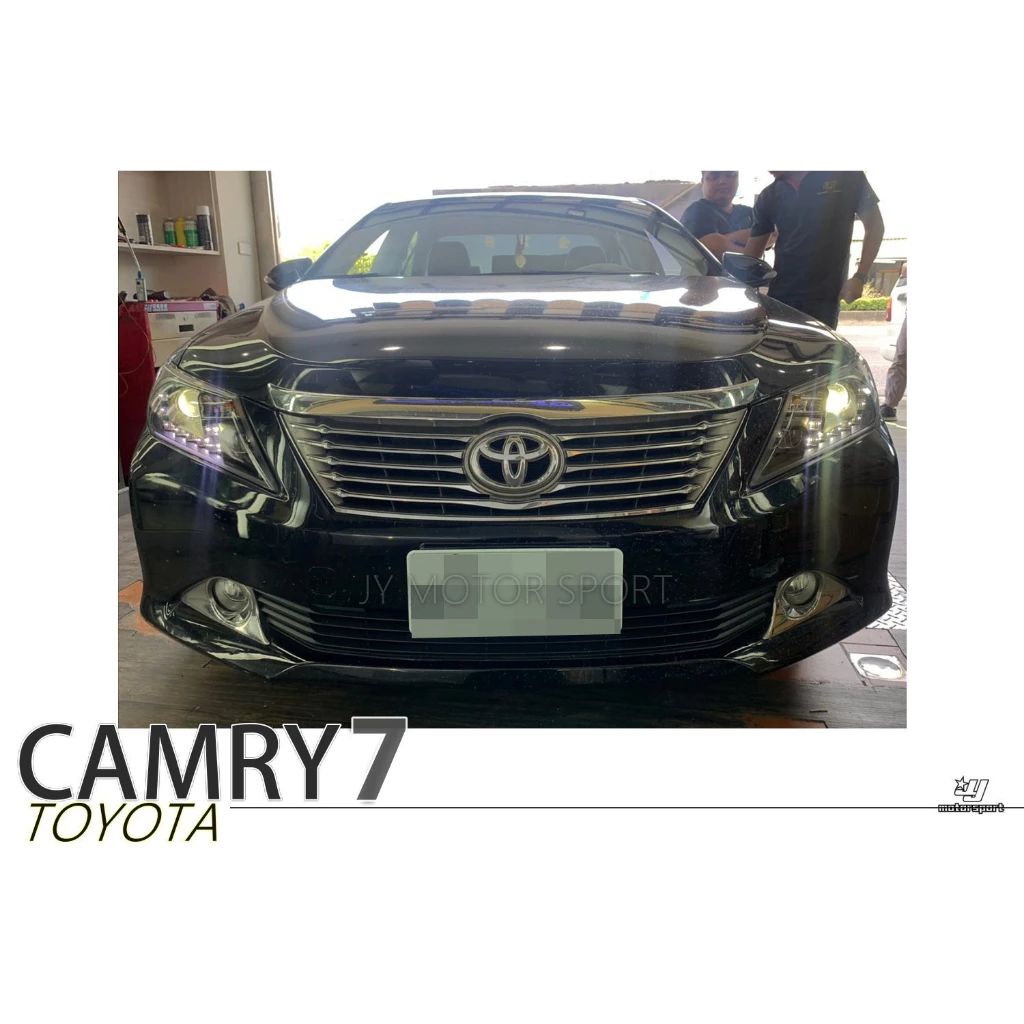 全新 CAMRY 2013 12 13 14 年 7代 黑框 U型 LED R8 魚眼 大燈