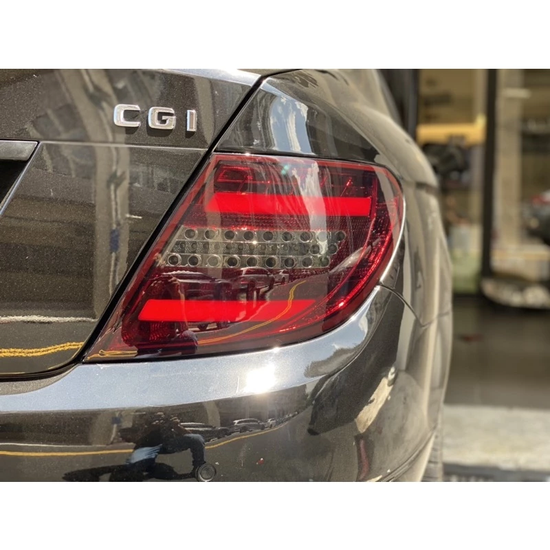 全新 賓士 BENZ W204 C300 C250 08 09 10 類C250 紅黑 紅白 黑框 光柱尾燈