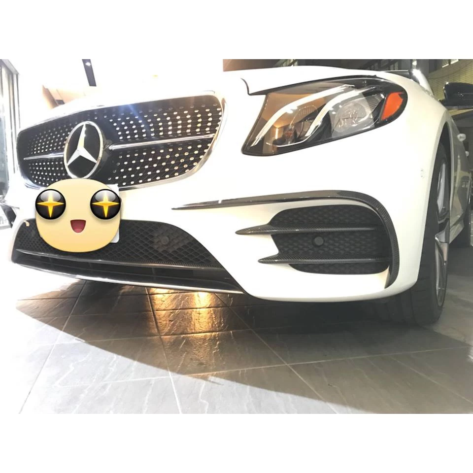 全新高品質BENZ W213 E300 AMG 前保桿專用 碳纖維CARBON 七件式 風刀 飾條