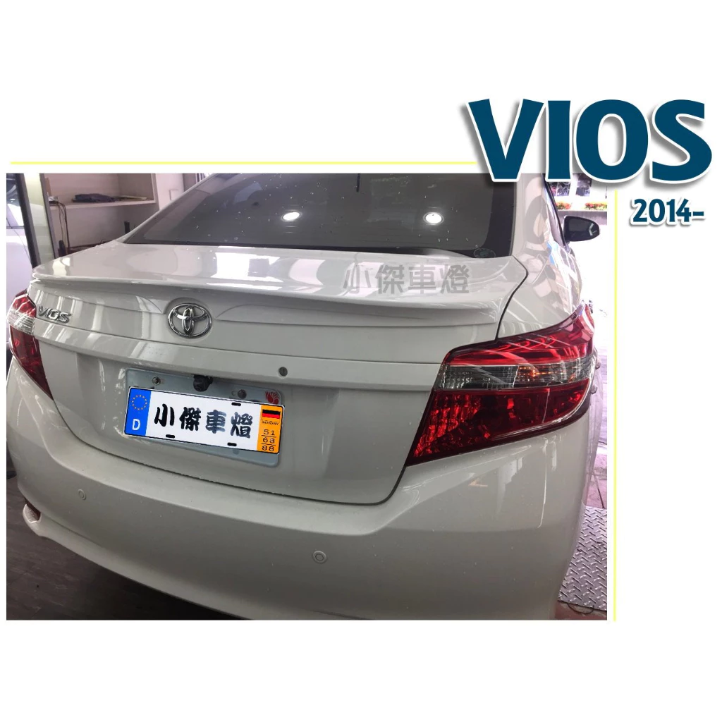 全新 VIOS 2014 14 15 16 17 年 美規 3D樣式 平貼式 尾翼 鴨尾 壓尾 含烤漆