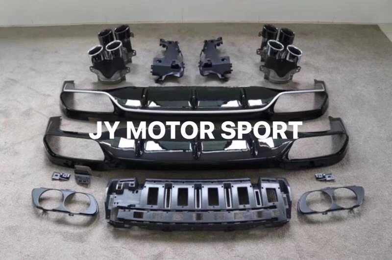 限量銷魂版 BENZ W213 E200 E300 E400 AMG 升級 E53様式後下巴+四出尾管
