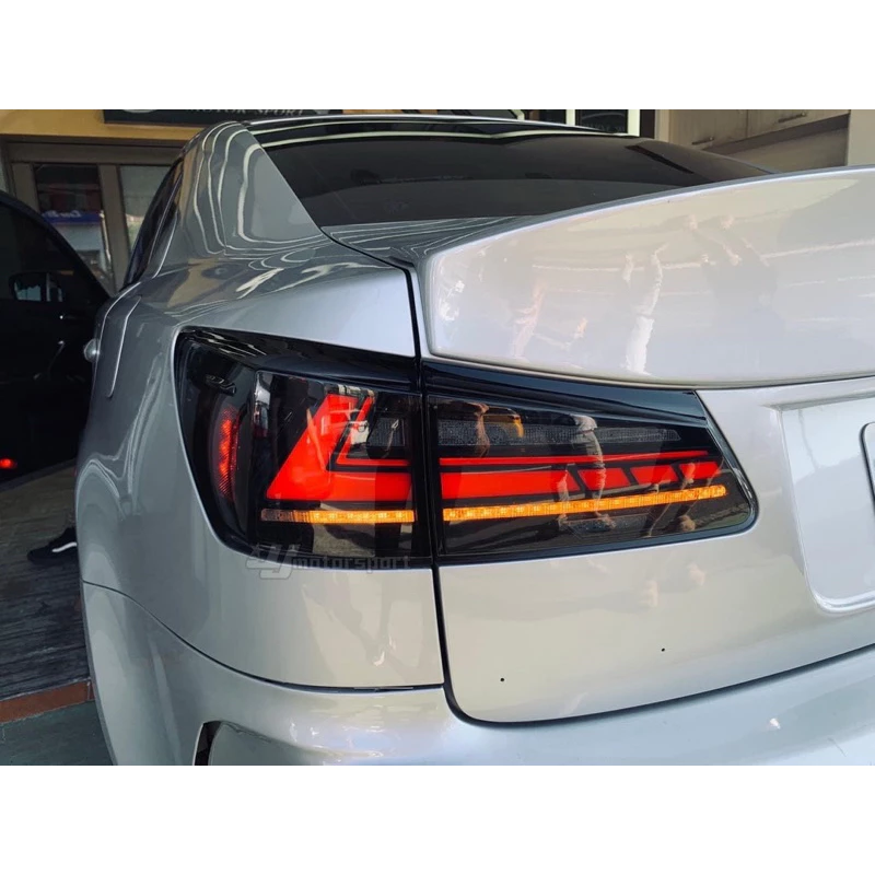 全新 LEXUS IS250 06-12年 前期改後期 動態 LED 光條 流水方向燈 後燈 尾燈 紅殼款 黑殼款