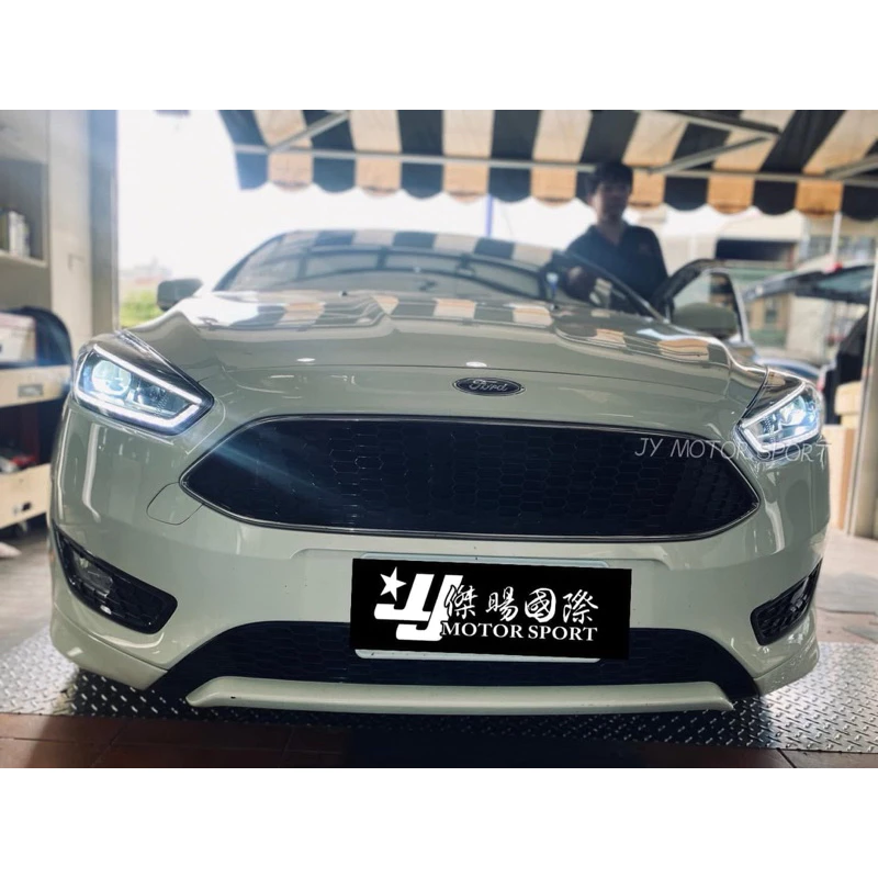 新品 FORD FOCUS MK3.5 16 17 18年 魚眼 R8燈眉 雙色流水方向燈 大燈