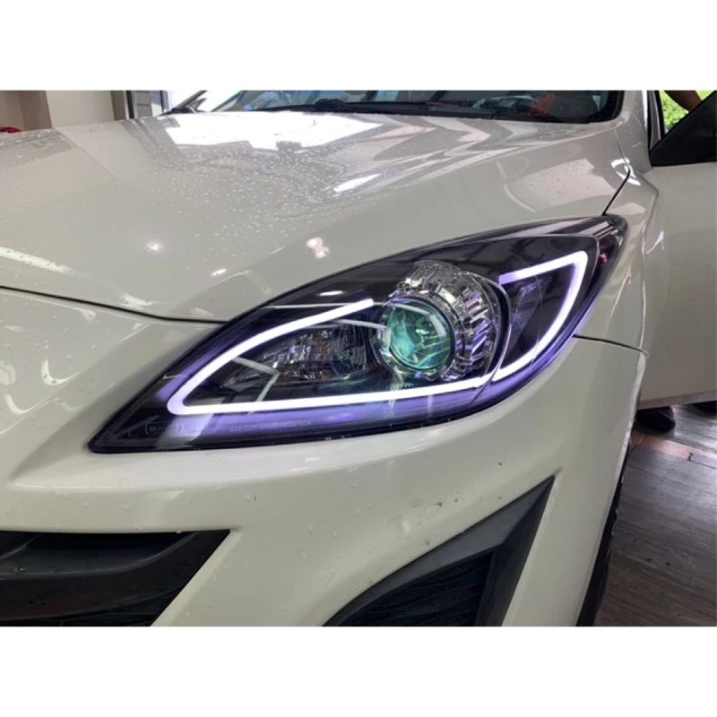 全新 馬3 r8大燈 NEW MAZDA3 馬自達3 09-13年 光條R8款魚眼大燈惡魔眼＋HID