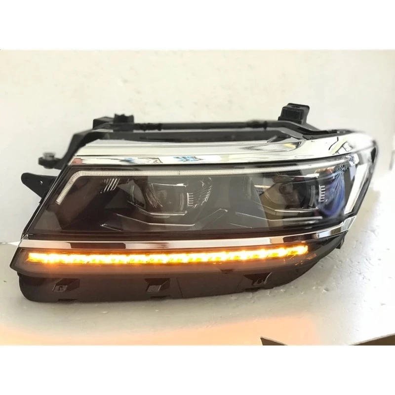 全新 福斯 VW Tiguan 2017 2018 LED 光圈日行燈 低配改高配 魚眼 大燈 實車安裝