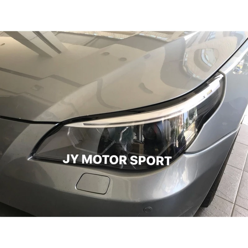 新品 改版 BMW E60 E61 黑框版 M5樣式 3D 導光圈 上燈眉 魚眼 大燈 含HID總成一組