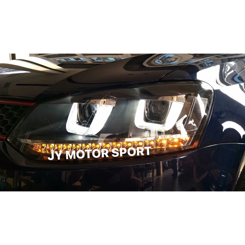 全新 類GTI版 VW福斯 POLO 10 11 12 13 14 15 16 雙U光導 R8 魚眼大燈