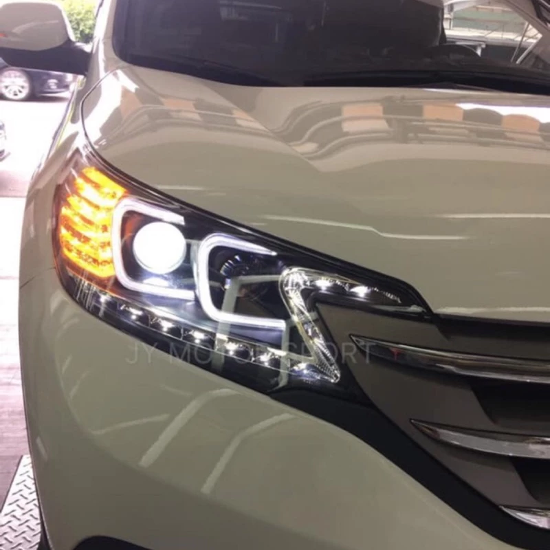 全新 CRV 13 14 15 16 CRV4 黑框 雙C 類R8燈眉 光圈 魚眼大燈