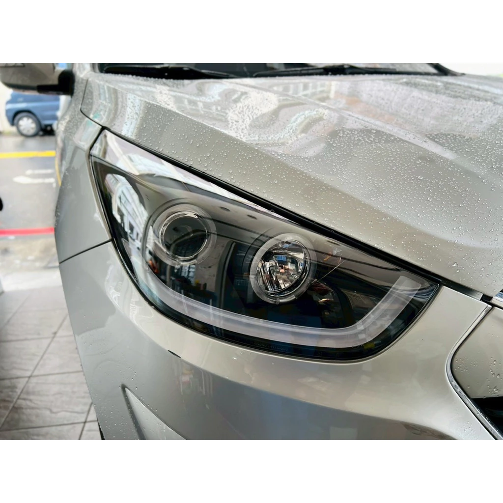 全新 HYUNDAI 現代 IX35 IX-35 黑框 光圈 類R8 LED 光條 燈眉 大燈 SONAR