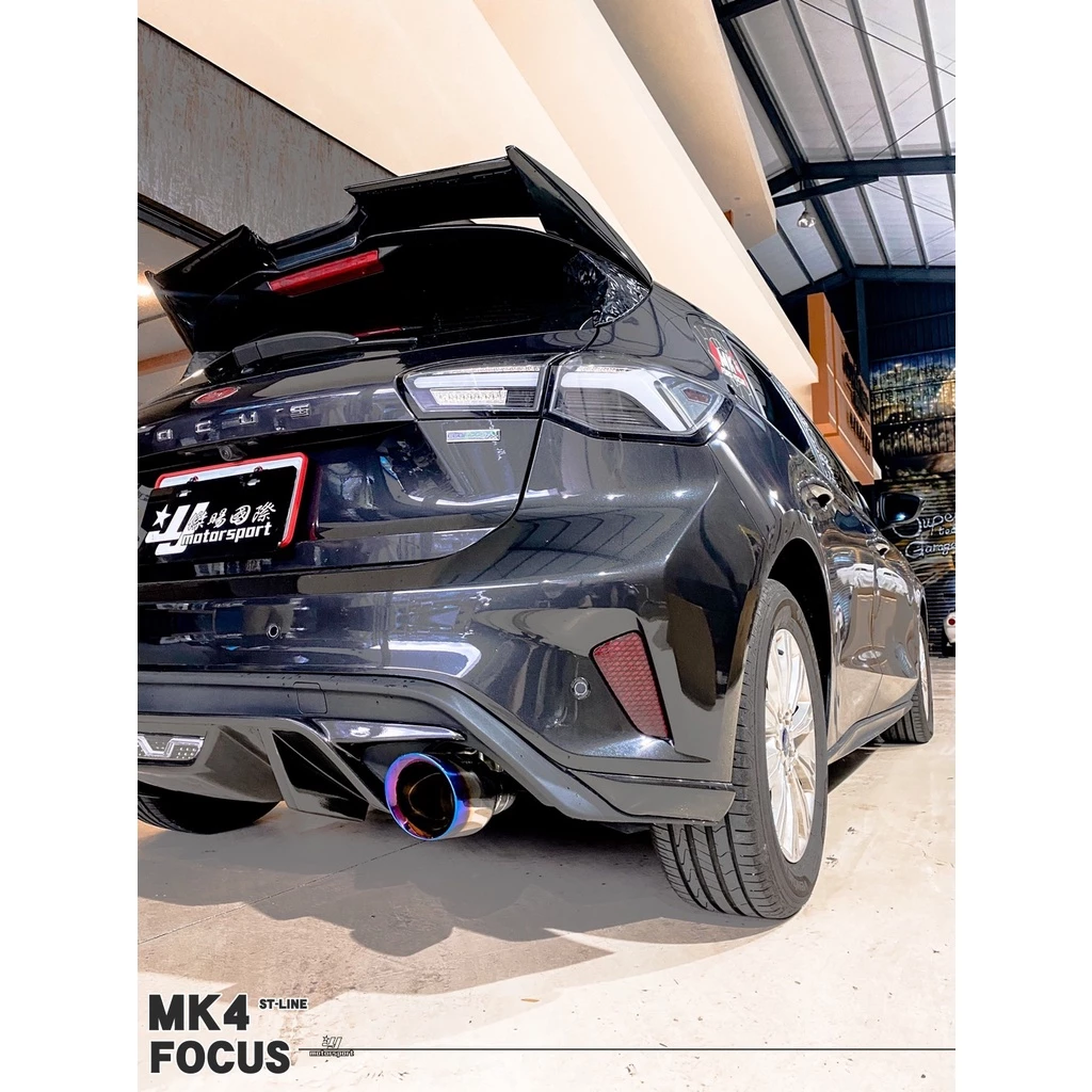 全新 福特 FORD FOCUS MK4 ST-LINE GT款 海鷗 LED燈組 雙邊單出 後包 後下巴