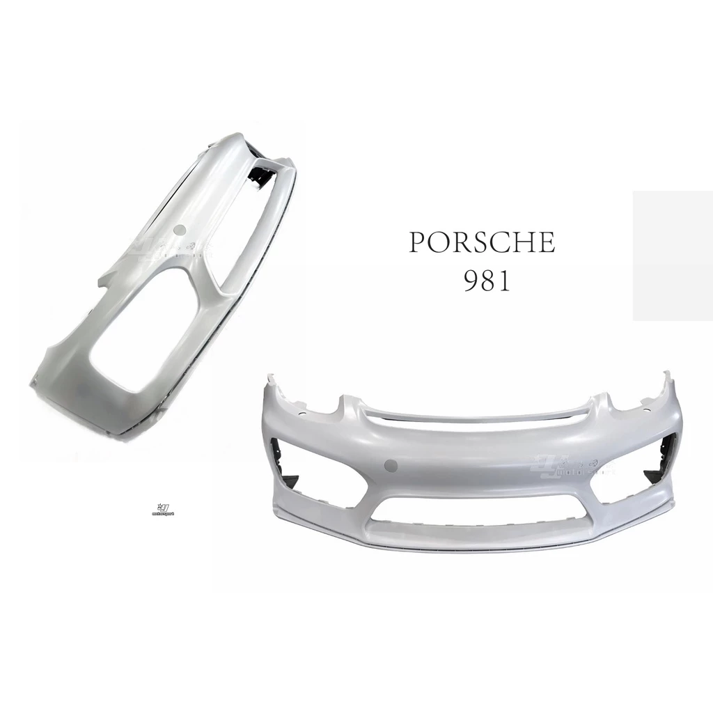 全新 保時捷 Porsche 981 改裝 GT4 樣式 前保桿 前大包 素材 含日行燈 前下巴